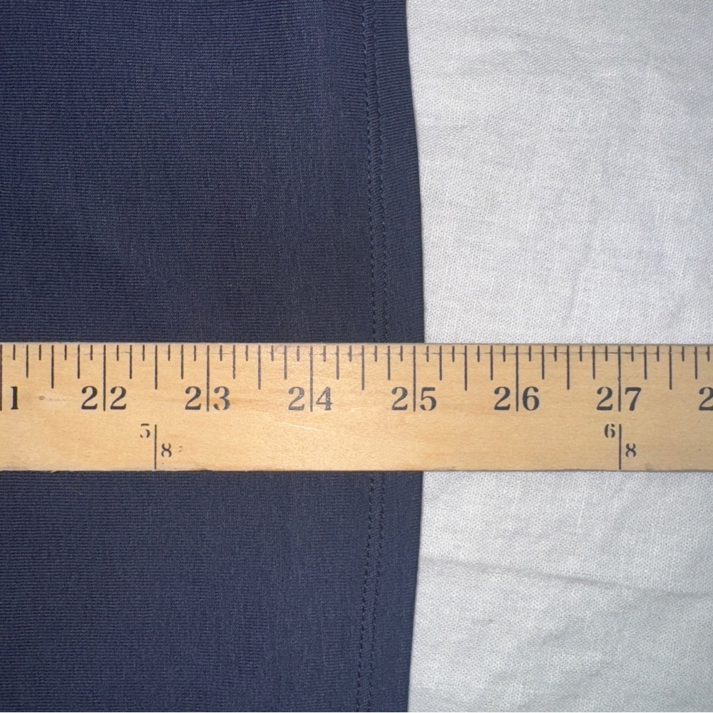 J. Jill Classic Blue Tank Top Small 100% Pima cotton rounded v-neck basic #cc - Picture 8 of 9
